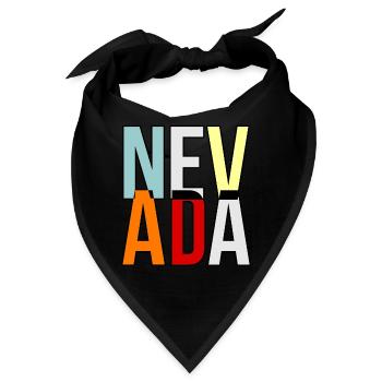 Nevada lebensgeschenk - Bandana - Schwarz - Vorne