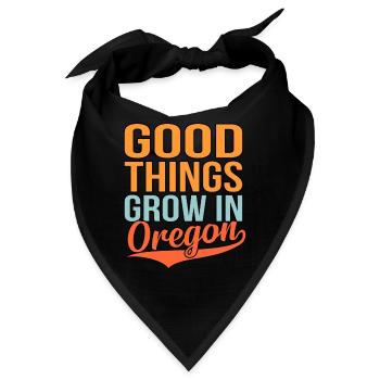 Wachsen Sie In Oregon-geschenk - Bandana - Schwarz - Vorne