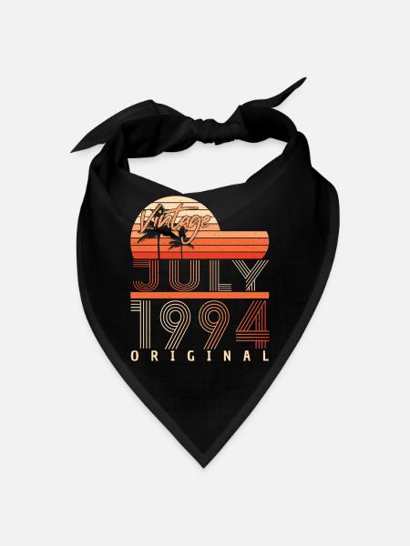 July 1994 Birthday greeting - Bandana - black - Front