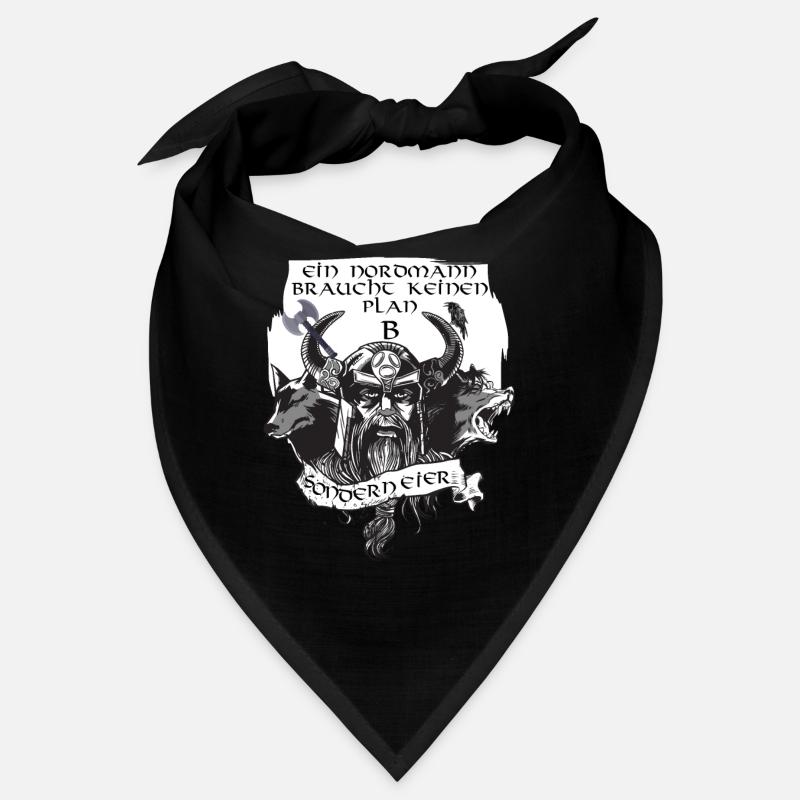 Nordmann braucht keinen Plan B Wikinger Viking Bandana