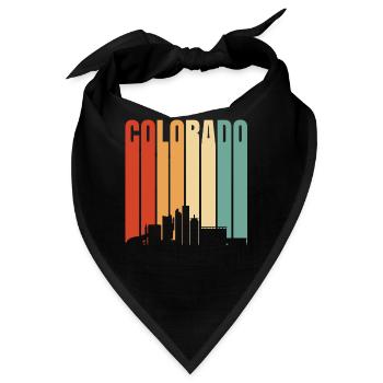 Colorado stadtbild geschenk - Bandana - Schwarz - Vorne