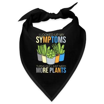 Topfpflanzen Geschenk Frauen Floristin Pflanzen - Bandana - Schwarz - Vorne