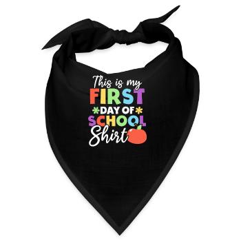 Erster Schultag Erster Schultag Outfit - Bandana - Schwarz - Vorne