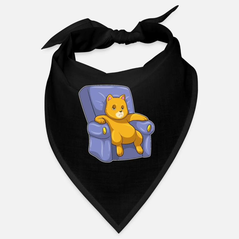 Chat avec canapé Bandana