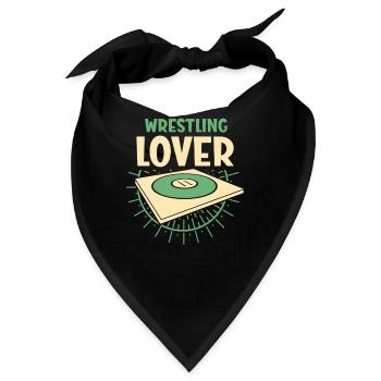 Ringen Liebhaber Ringkampf Wrestler Ringer - Bandana - Schwarz - Vorne