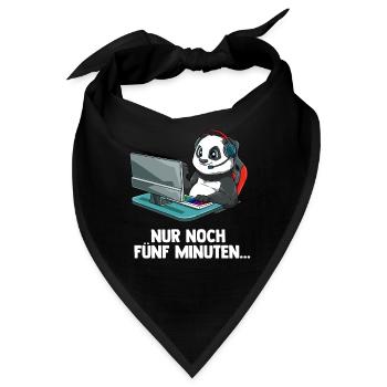Streamen Videospiele Panda - Computer Spiele - Bandana - Schwarz - Vorne