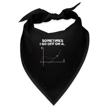 Mathematik - Bandana - Schwarz - Vorne