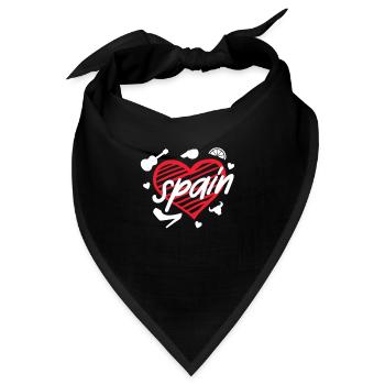 Spanien - Bandana - Schwarz - Vorne
