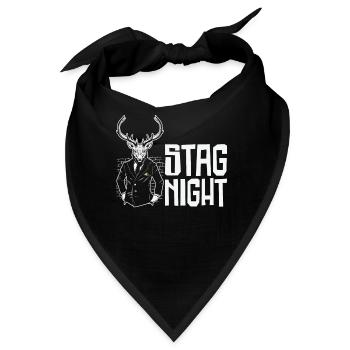 Junggesellenabschied Trinkgelage - Bandana - Schwarz - Vorne