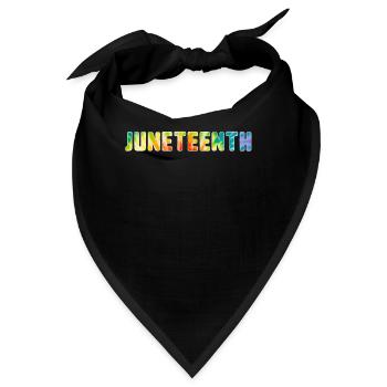 Juneteenth Hemd, BLM, Afro Damen, Melanin, - Bandana - Schwarz - Vorne