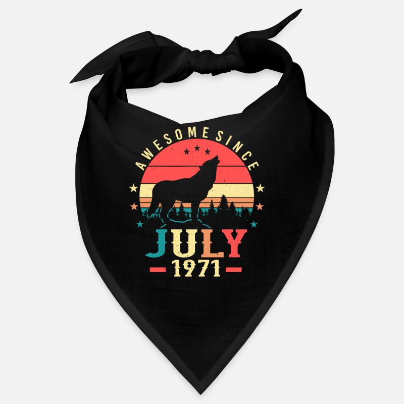 1971 En juillet Wolf Bandana