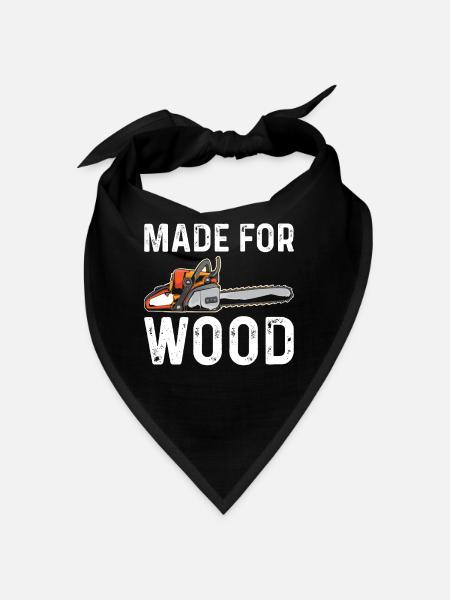MADE FOR WOOD - Bandana - Schwarz - Vorne