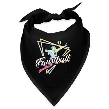 Faustball Faustballer Rundschlag Ballsport - Bandana - Schwarz - Vorne
