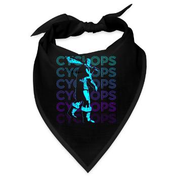 Zyklop Zyklopen Antike griechische Mythologie Retr - Bandana - Schwarz - Vorne