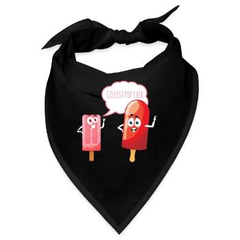 Coolest Pop Ever Eiscreme Eis - Bandana - Schwarz - Vorne