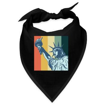 Freiheitsstatue NYC Big Apple New York Liberty - Bandana - Schwarz - Vorne