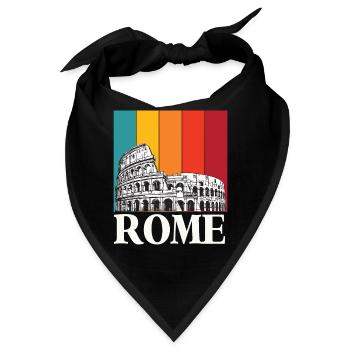 Kolosseum Italien Rom antike Römer Toskana - Bandana - Schwarz - Vorne