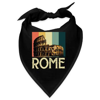 Kolosseum Römer Gladiatoren Italien Antik - Bandana - Schwarz - Vorne