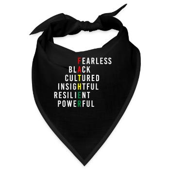 Fearless Black Cultured Black Month - Bandana - Schwarz - Vorne