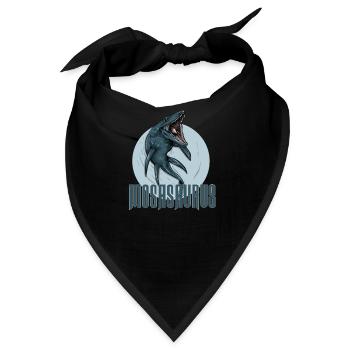 Mosasaurus I Meeresreptiel Kreidezeit Fossilien - Bandana - Schwarz - Vorne
