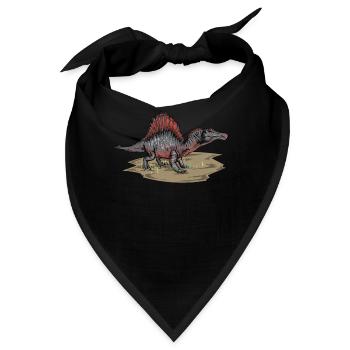 Spinosaurus I Dornechse Kreidezeit Fossil - Bandana - Schwarz - Vorne