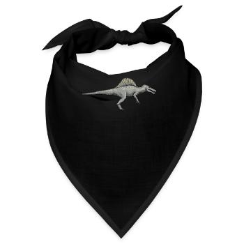 Spinosaurus I Dornechse Kreidezeit Fossil - Bandana - Schwarz - Vorne