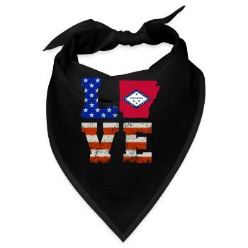 Liebes-arkansas-geschenk - Bandana - Schwarz - Vorne