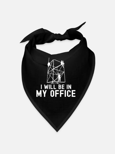 Gerüstbauer Tshirt - Bandana - Schwarz - Vorne