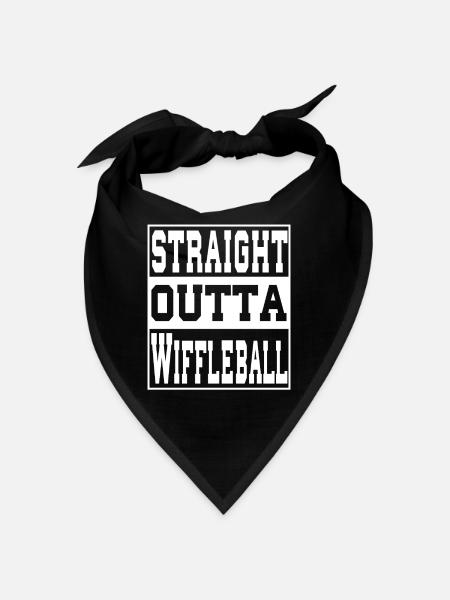 Wiffleball saying funny - Bandana - black - Front
