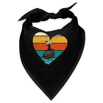 Flamenco - Bandana - Schwarz - Vorne