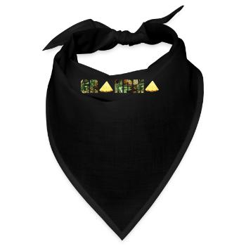 Ananas Oma - Bandana - Schwarz - Vorne