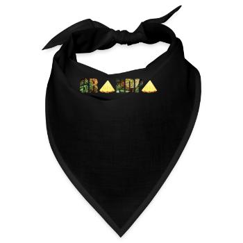 Ananas Opa - Bandana - Schwarz - Vorne