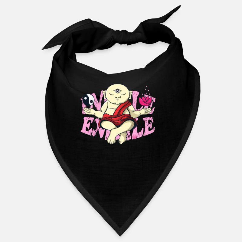 Moine Bouddhiste Méditation Zen Bouddha Om Bandana