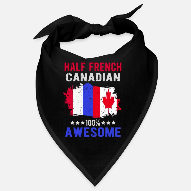 Moitié Français moitié Canadien Bandana