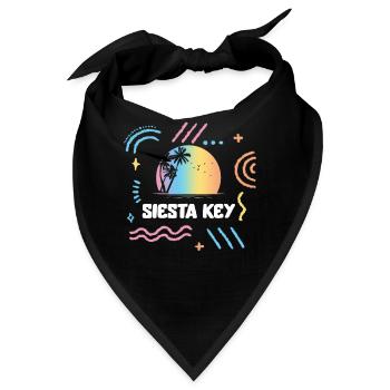 Siesta Key Florida Urlaub Familie - Bandana - Schwarz - Vorne