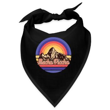 Machu Picchu Inka Peru Ruinenstadt - Bandana - Schwarz - Vorne