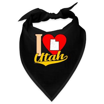 Ich Liebe Utah-geschenk - Bandana - Schwarz - Vorne
