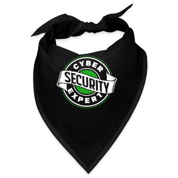 Cybersecurity Experte Hacker IT Sicherheit Hack - Bandana - Schwarz - Vorne