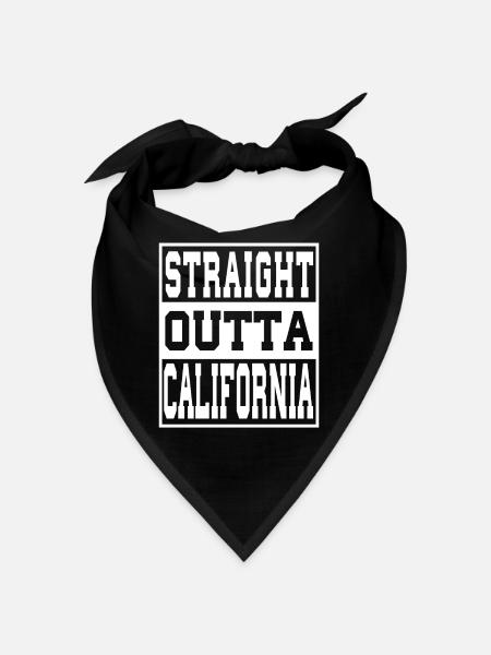 California Spruch Lustig California Geschenk - Bandana - Schwarz - Vorne