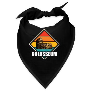 Kolosseum Rom Italien Gladiatoren Römer - Bandana - Schwarz - Vorne