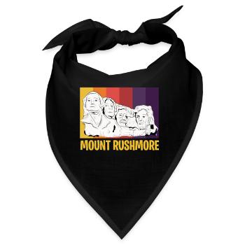 Mount Rushmore Amerika Präsidenten Denkmal - Bandana - Schwarz - Vorne