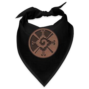 Hunab Ku Ometeotl Azteken Yucatec Maya Maya Inka - Bandana - Schwarz - Vorne
