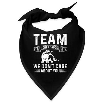 Lustiger Honigdachs - Bandana - Schwarz - Vorne
