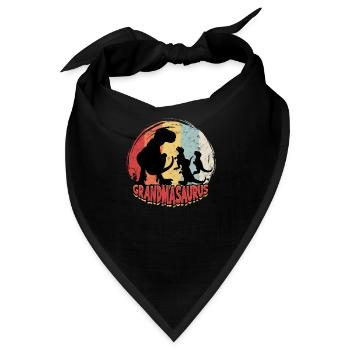 Grandmasaurus Dinosaurier - Tyrannosaurus - Bandana - Schwarz - Vorne