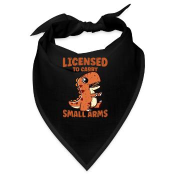 Lizenz zum Tragen von Kleinwaffen - trex - Bandana - Schwarz - Vorne