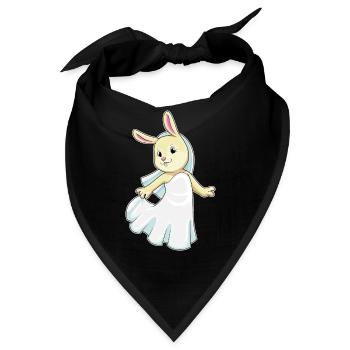 Hase Braut Schleier Hochzeit - Bandana - Schwarz - Vorne