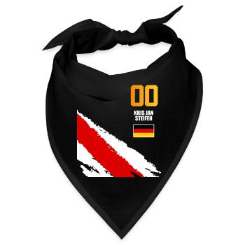 Sauftrikot Deutschland Kris Jan Steifen - Bandana - Schwarz - Vorne
