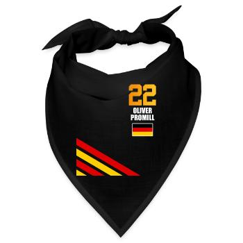 Sauftrikot Deutschland Oliver Promill - Bandana - Schwarz - Vorne