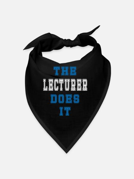 The Lektor does it Lektor Geschenk - Bandana - black - Front