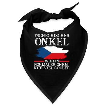 Tscheche Onkel Tschechien - Bandana - Schwarz - Vorne
